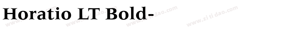 Horatio LT Bold字体转换